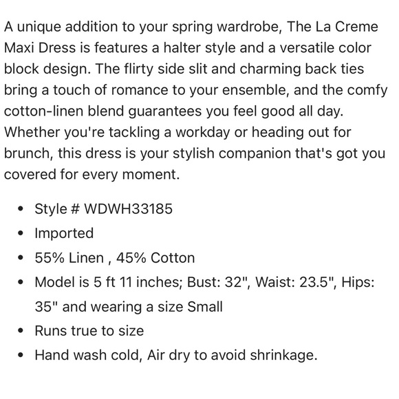 Lost & Wander LA CRÈME MAXI DRESS - Picture 3 of 3